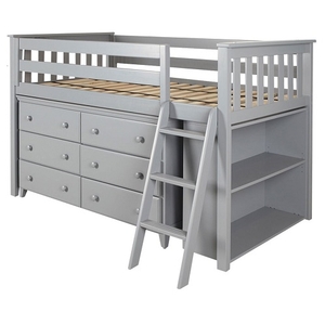 Item # JLB003 - ADDITIONAL INFORMATION<BR>
Finish: Grey<BR>
Bed Size: Twin<BR>
Bed End Height: Low<BR>
Dimensions: L 81.5 W 54 H 50.25 in <BR>